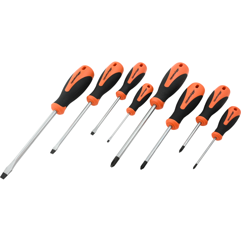 8 Piece Slotted & Phillips® Screwdriver Set